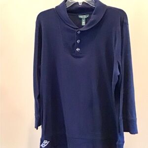 Ralph Lauren Dark Blue Button-Up Polo